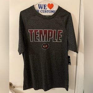 NWT MENS TEMPLE UNIVERSITY TEE SHIRT. SIZE MEDIUM. BY COLOSSEUM.
